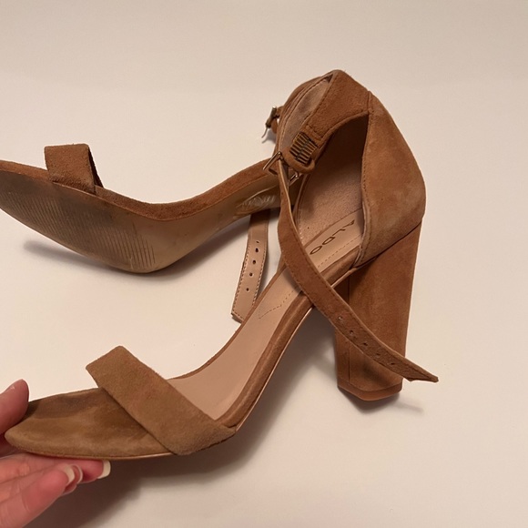 Camel Nude Coloured High Heels in size 6 - Picture 3 of 5